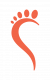 CWP Foot Icon - Warm Orange RGB